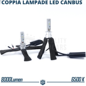 Kit LED H1 con GRADUACIÓN AJUSTABLE | 6500K 8000LM | CANbus SIN ERROR, Plug & Play