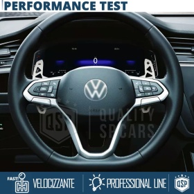2 Levas de Volante para VW Touran 2 Facelift | Levas de Cambio de Reemplazo de Aluminio Silver