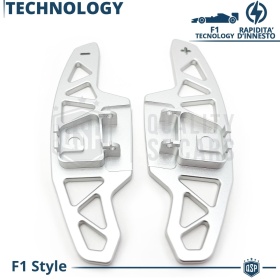 2 Levas de Volante para VW Touran 2 Facelift | Levas de Cambio de Reemplazo de Aluminio Silver