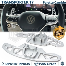 2 Levas de Volante para VW Multivan T7 | Levas de Cambio de Reemplazo de Aluminio Silver