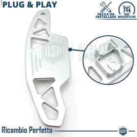 2 Levas de Volante para VW Multivan T7 | Levas de Cambio de Reemplazo de Aluminio Silver