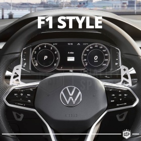2 Levas de Volante para VW Touareg 3 Facelift | Levas de Cambio de Reemplazo de Aluminio Silver