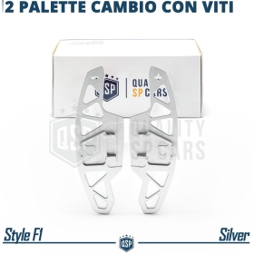 2 Levas de Volante para VW T-Roc Facelift | Levas de Cambio de Reemplazo de Aluminio Silver