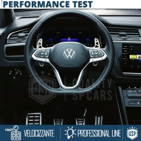 2 Levas de Volante para VW T-Roc Facelift | Levas de Cambio de Reemplazo de Aluminio Silver