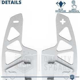 2 Levas de Volante para VW Caddy 4 | Levas de Cambio de Reemplazo de Aluminio Silver