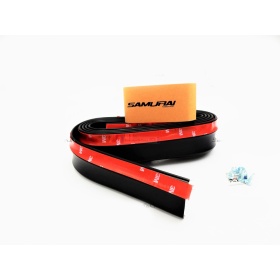 Spoiler Alerón Adhesivo Compatible con SSANGYONG Labio parachoques LIP o Faldones Laterales Negro Flexible