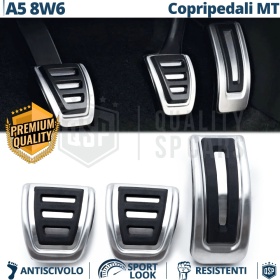 CUBRE PEDALES Deportivos para Audi A5 8W6 Cambio MANUAL | Pedales de Aluminio y Goma Antideslizante
