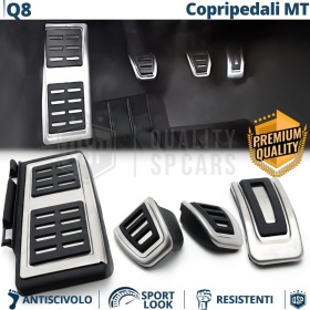 CUBRE PEDALES Deportivos para Audi Q8 Cambio MANUAL | Pedales de Aluminio y Goma Antideslizante