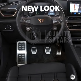 CUBRE PEDALES Deportivos para Cupra Ateca Cambio MANUAL | Pedales de Aluminio y Goma Antideslizante