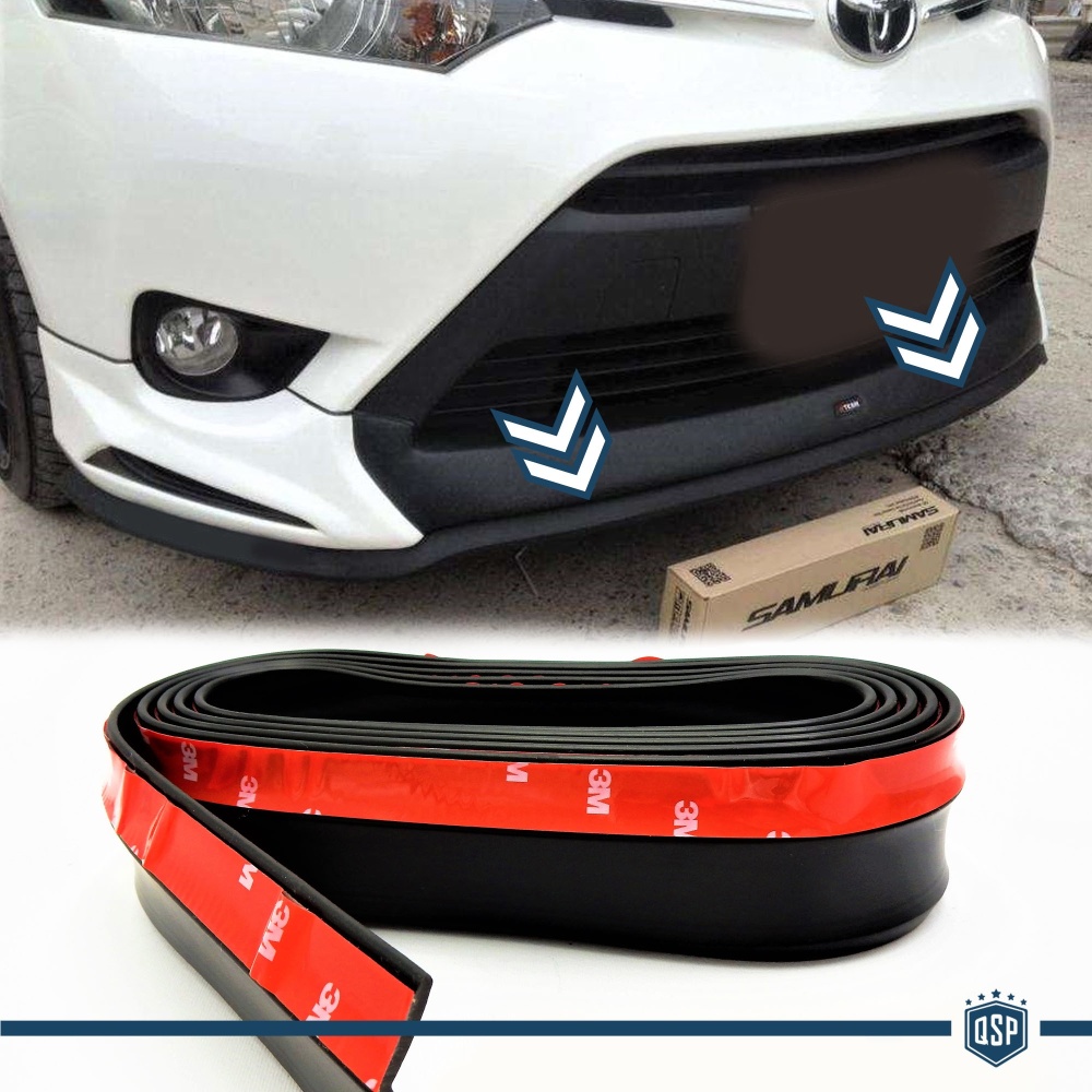 Spoiler Alerón Adhesivo Compatible con TOYOTA Labio parachoques LIP o Faldones Laterales Negro Flexible Spoiler Alerón Adhesivo Compatible con TOYOTA Labio parachoques LIP o Faldones Laterales Negro Flexible