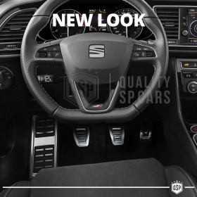 CUBRE PEDALES Deportivos para Seat Ateca Cambio MANUAL | Pedales de Aluminio y Goma Antideslizante