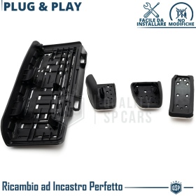 CUBRE PEDALES Deportivos para Seat Ateca Cambio MANUAL | Pedales de Aluminio y Goma Antideslizante