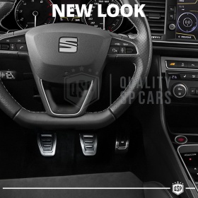 Car PEDAL Covers for Seat Ibiza KJ MANUAL Transmission | Aluminum and Non-slip Rubber Sports Pedals Car PEDAL Covers for Seat Ibiza KJ MANUAL Transmission | Aluminum and Non-slip Rubber Sports Pedals