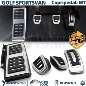 CUBRE PEDALES Deportivos para VW Golf Sportsvan Cambio MANUAL | Pedales de Aluminio y Goma Antideslizante