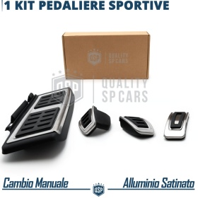 COUVRE PÉDALES Sport pour VW Golf 8 Transmission MANUELLE | Aluminium et Caoutchouc Antidérapant