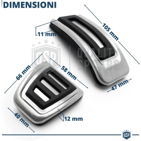 Car PEDAL Covers for Skoda Fabia 3 NJ MANUAL Transmission | Aluminum and Non-slip Rubber Sports Pedals Car PEDAL Covers for Skoda Fabia 3 NJ MANUAL Transmission | Aluminum and Non-slip Rubber Sports Pedals