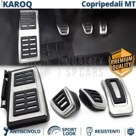 Car PEDAL Covers for Skoda Karoq MANUAL Transmission | Aluminum and Non-slip Rubber Sports Pedals