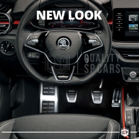 Car PEDAL Covers for Skoda Karoq MANUAL Transmission | Aluminum and Non-slip Rubber Sports Pedals