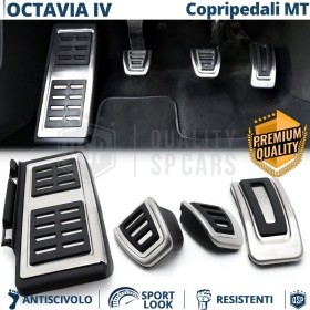 CUBRE PEDALES Deportivos para Skoda Octavia 4 Cambio MANUAL | Pedales de Aluminio y Goma Antideslizante