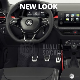 Car PEDAL Covers for Skoda Scala MANUAL Transmission | Aluminum and Non-slip Rubber Sports Pedals Car PEDAL Covers for Skoda Scala MANUAL Transmission | Aluminum and Non-slip Rubber Sports Pedals