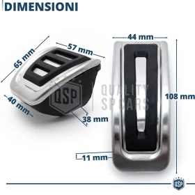 Car PEDAL Covers for Skoda Scala MANUAL Transmission | Aluminum and Non-slip Rubber Sports Pedals Car PEDAL Covers for Skoda Scala MANUAL Transmission | Aluminum and Non-slip Rubber Sports Pedals