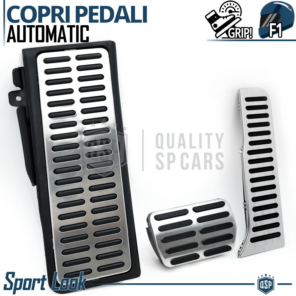 CUBRE PEDALES Deportivos para VW Caja de Cambios Automática | Pedales de Aluminio y Goma Antideslizante