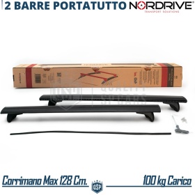 Barras de Techo para Rieles Integrados Nordrive EVOS SILENZIO L | Máx. 100 kg. GS-TÜV