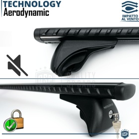 Barras de Techo para Rieles Integrados Nordrive EVOS SILENZIO L | Máx. 100 kg. GS-TÜV