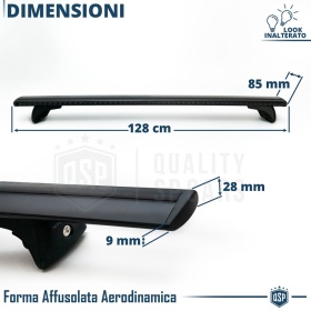 Barras de Techo para Rieles Integrados Nordrive EVOS SILENZIO L | Máx. 100 kg. GS-TÜV