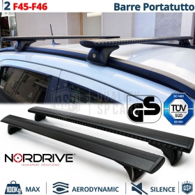 Barras de Techo para Bmw Serie 2 F45, F46 NORDRIVE Evos Silenzio Negro | Máx. 100 kg. GS-TÜV