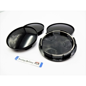X4 TAPAS, tapabujes PARA centro de llantas de aleación 68MM "NO BMW" de ABS negro de Calidad