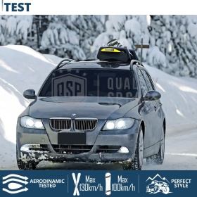 PORTAESQUÍS MAGNÉTICO Coche Universal NORDRIVE en Aluminio NEGRO Aprobado TÜV | 3 Pares de Esquís - 2 Snowboards