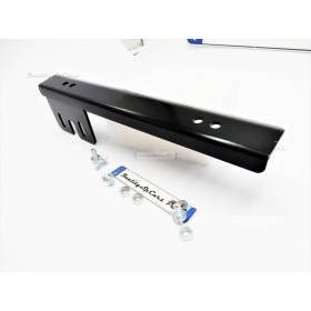 Soporte de Matrícula Delantera para Lamborghini, Kit de Reubicación Lateral, en Acero Negro Anodizado