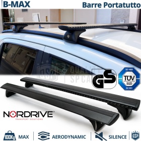 Barras de Techo para Ford B-Max NORDRIVE Evos Silenzio Negro | Máx. 100 kg. GS-TÜV