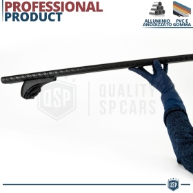 Car Roof Rack Bars for Kia Sportage 4 ORIGINAL Nordrive Evos Silenzio Black | Max 100Kg. GS-TÜV