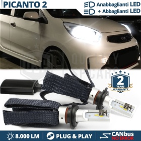 Kit LED H4 para KIA PICANTO 2 Luces de Cruce + Carretera | 6500K 8000LM CANbus