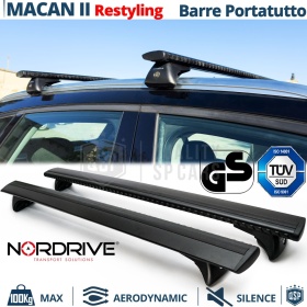 Barras de Techo para Porsche Macan desde 2021 NORDRIVE Evos Silenzio | Máx. 100 kg. GS-TÜV