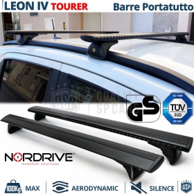Barre Portatutto Per Seat Leon 4 Sportstourer ORIGINALI Nordrive Evos Silenzio | Max 100Kg. GS-TÜV