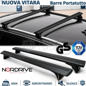 Barras de Techo para Suzuki Nueva Vitara Cross NORDRIVE Evos Silenzio Negro | Máx. 100 kg. GS-TÜV