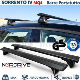 Barras de Techo para Kia Sorento 4 MQ4 NORDRIVE Evos Silenzio Negro | Máx. 100 kg. GS-TÜV