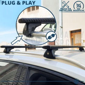 Barras de Techo para Opel Zafira Tourer C NORDRIVE Evos Silenzio Negro | Máx. 100 kg. GS-TÜV