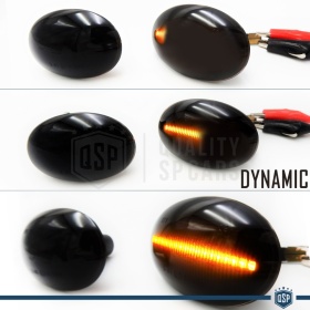 X2 Intermitentes LED Secuenciales para MINI Homologados, Lente Negra, CANBUS No Error