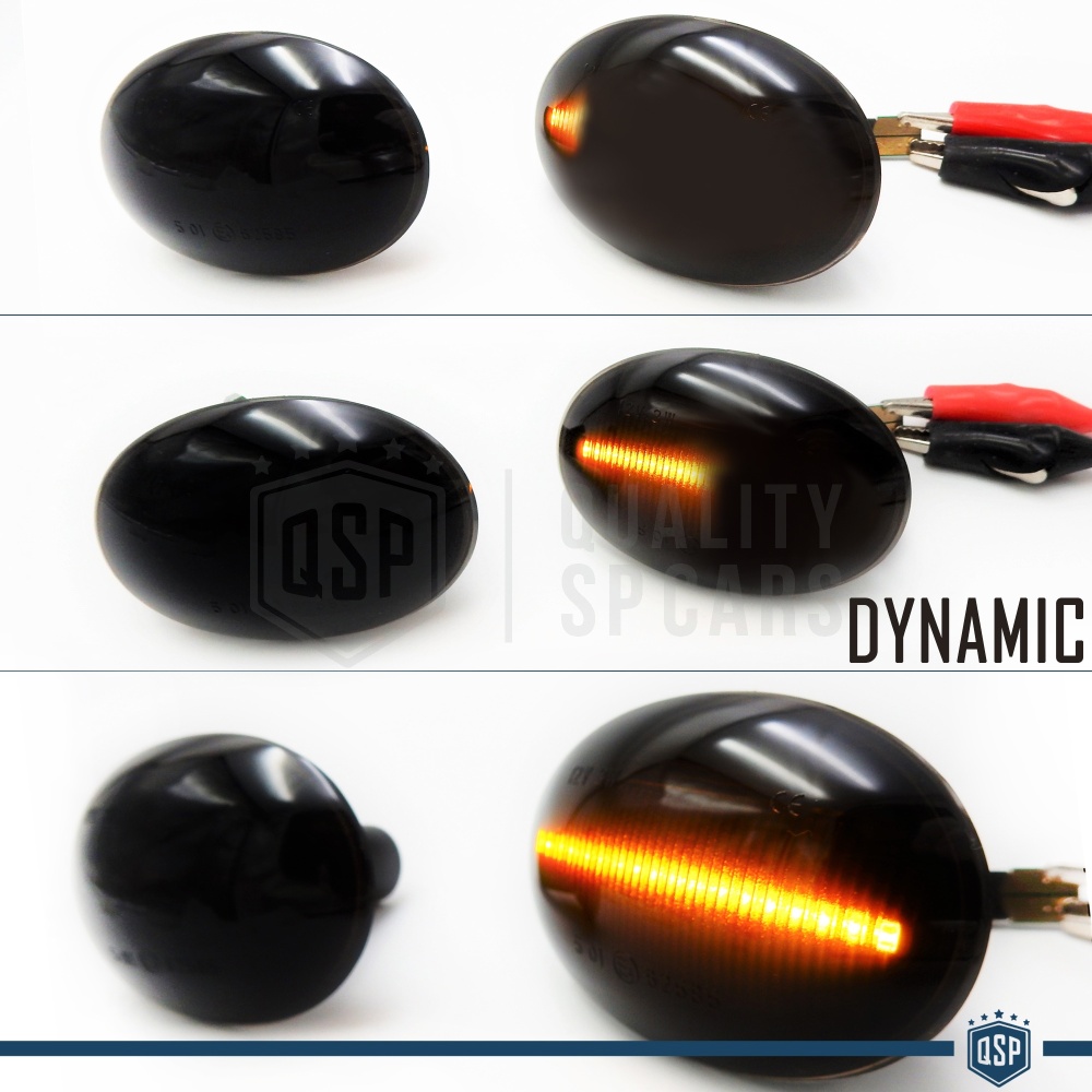 X2 Intermitentes LED Secuenciales para MINI Homologados, Lente Negra, CANBUS No Error X2 Intermitentes LED Secuenciales para MINI Homologados, Lente Negra, CANBUS No Error