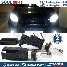 Kit LED H4 para KIA SOUL 1 08-12 Luces de Cruce + Carretera | 6500K 8000LM CANbus