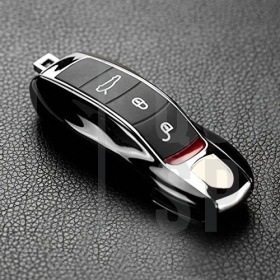 Guscio Nero per Chiave Porsche Panamera 2011-2015 (970), Cover Rigida Inserti Copertura Telecomando in ABS