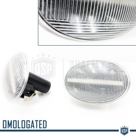 X2 Intermitentes LED Secuenciales para MINI Homologados, Lente Blanca, CANBUS No Error