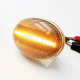 X2 Intermitentes LED Secuenciales para MINI Homologados, Lente Blanca, CANBUS No Error