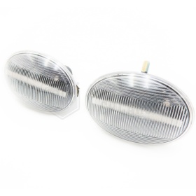 X2 Intermitentes LED Secuenciales para MINI Homologados, Lente Blanca, CANBUS No Error