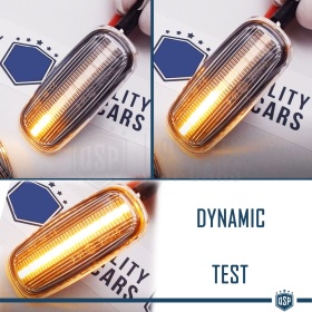 2 Sequential Dynamic LED Side Markers for AUDI E-Approved, White Lens, Canbus No Error