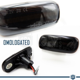 2 Sequential Dynamic LED Side Markers for AUDI E-Approved, Black Smoke Lens, Canbus No Error